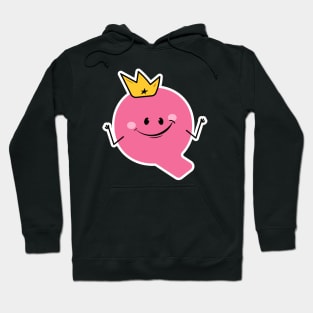 Funny Initial Letter Q - Queen Gift for Quirky Kids Hoodie